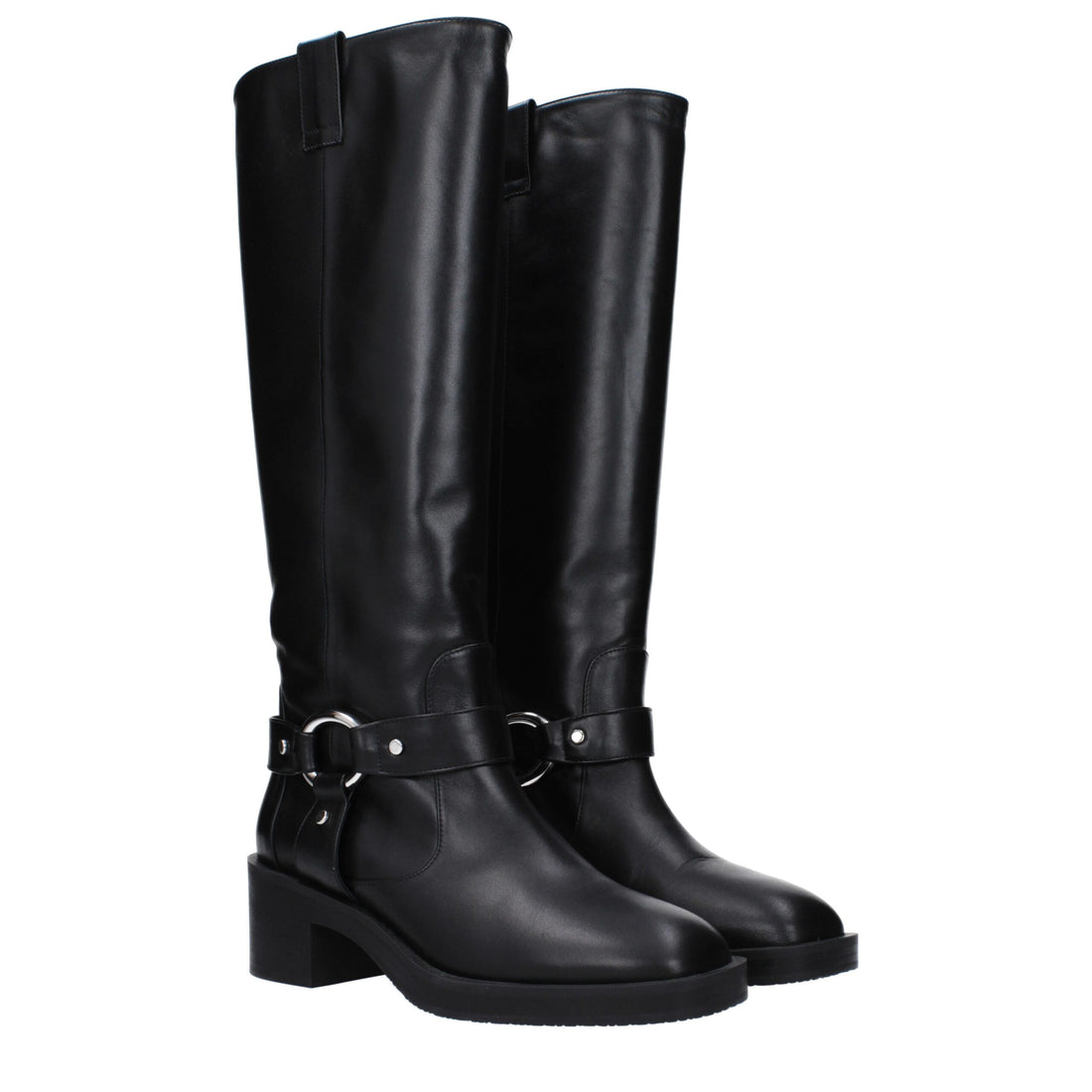 Stuart Weitzman Black Leather High Heel Boots