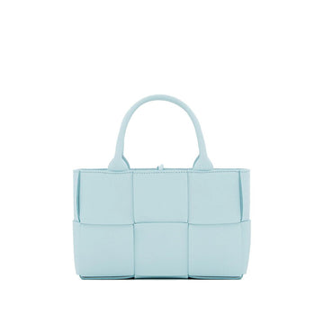 Bottega Veneta Blue Lamb Leather Tote Bag
