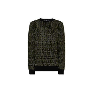 Balmain Green Wool Sweater