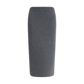 Tom Ford Gray Cashmere Long Skirt