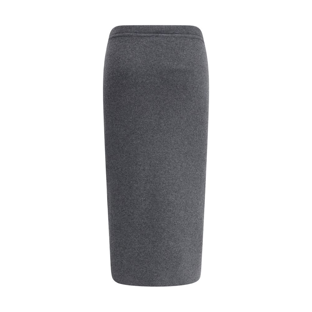 Tom Ford Gray Cashmere Long Skirt