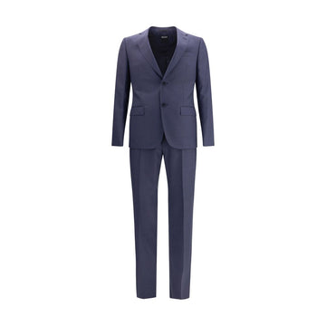ZEGNA Blue Wool Two-Piece Suit