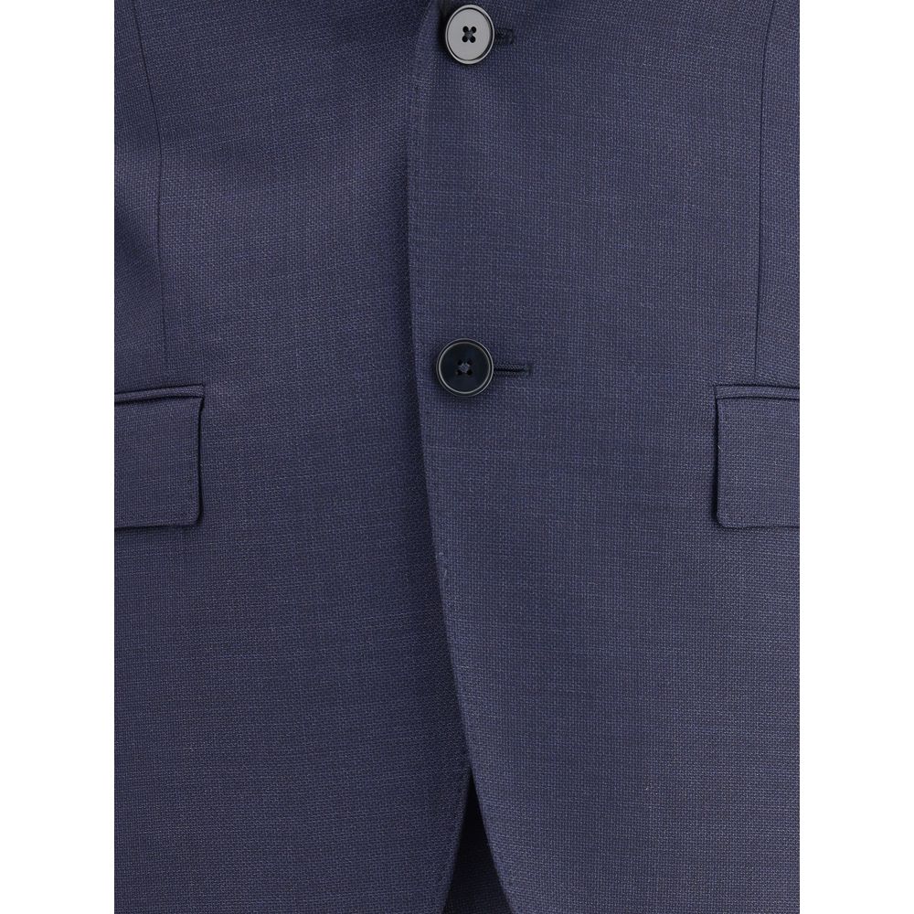 ZEGNA Blue Wool Two-Piece Suit