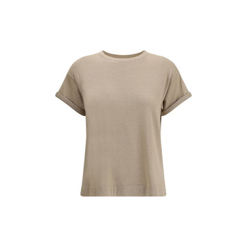 Brunello Cucinelli Beige Nylon T-Shirt
