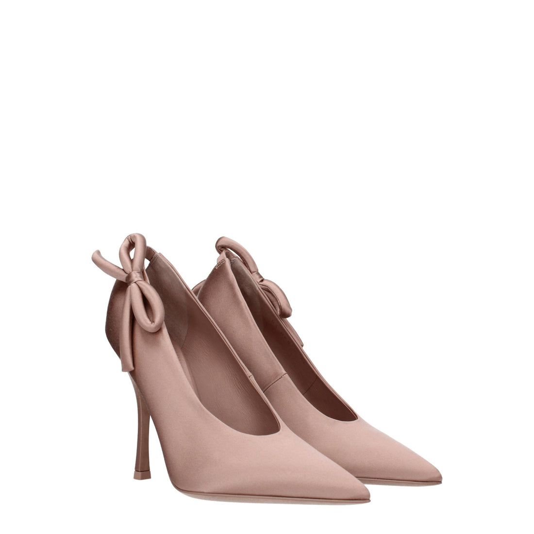 Valentino Garavani Pink Satin High Heel Pumps