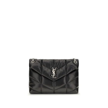 Saint Laurent Black Lamb Ovis Aries Aries Shoulder Bag