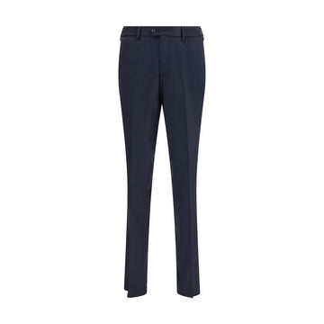 Lardini Blue Fleece Wool Chino Pants