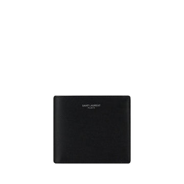 Saint Laurent Black Calf Leather Bos Taurus Wallet