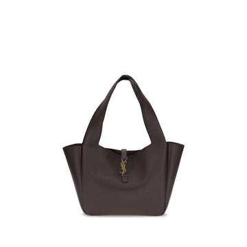 Saint Laurent Brown Lamb Ovis Aries Aries Shoulder Bag