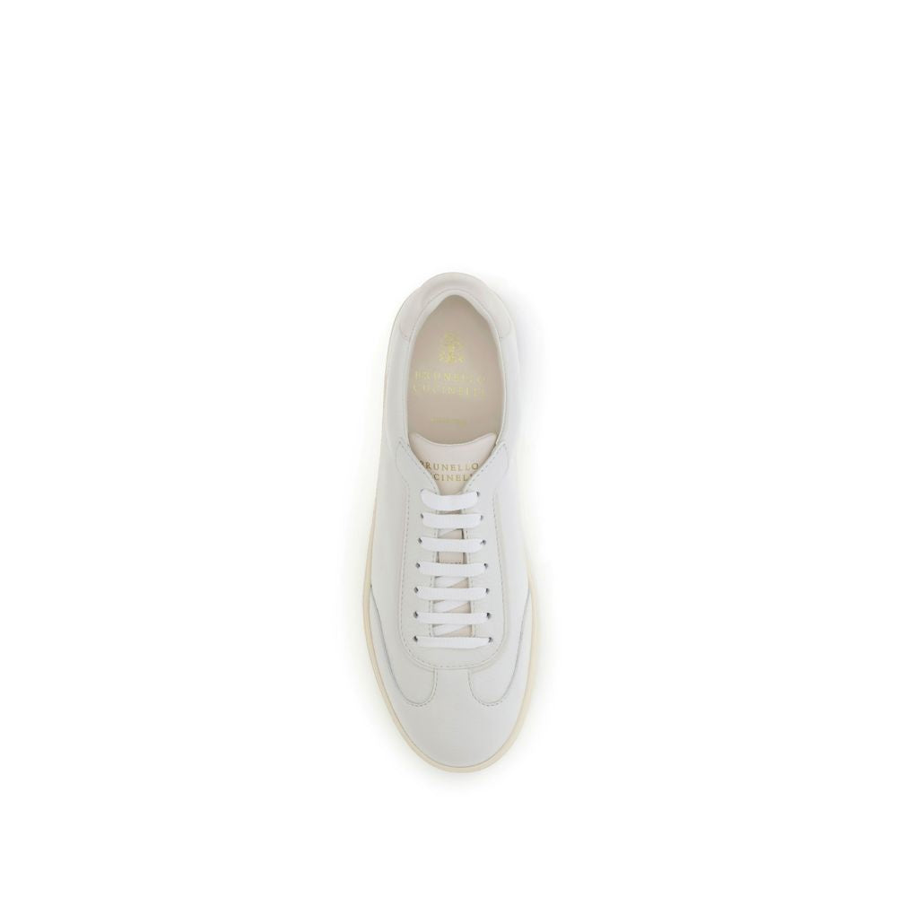 Brunello Cucinelli White Rubber Low Top Sneakers