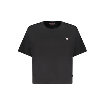 Guess Jeans Black Cotton Women T-Shirt