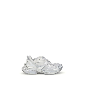Balenciaga Silver Rubber Athletic Sneakers