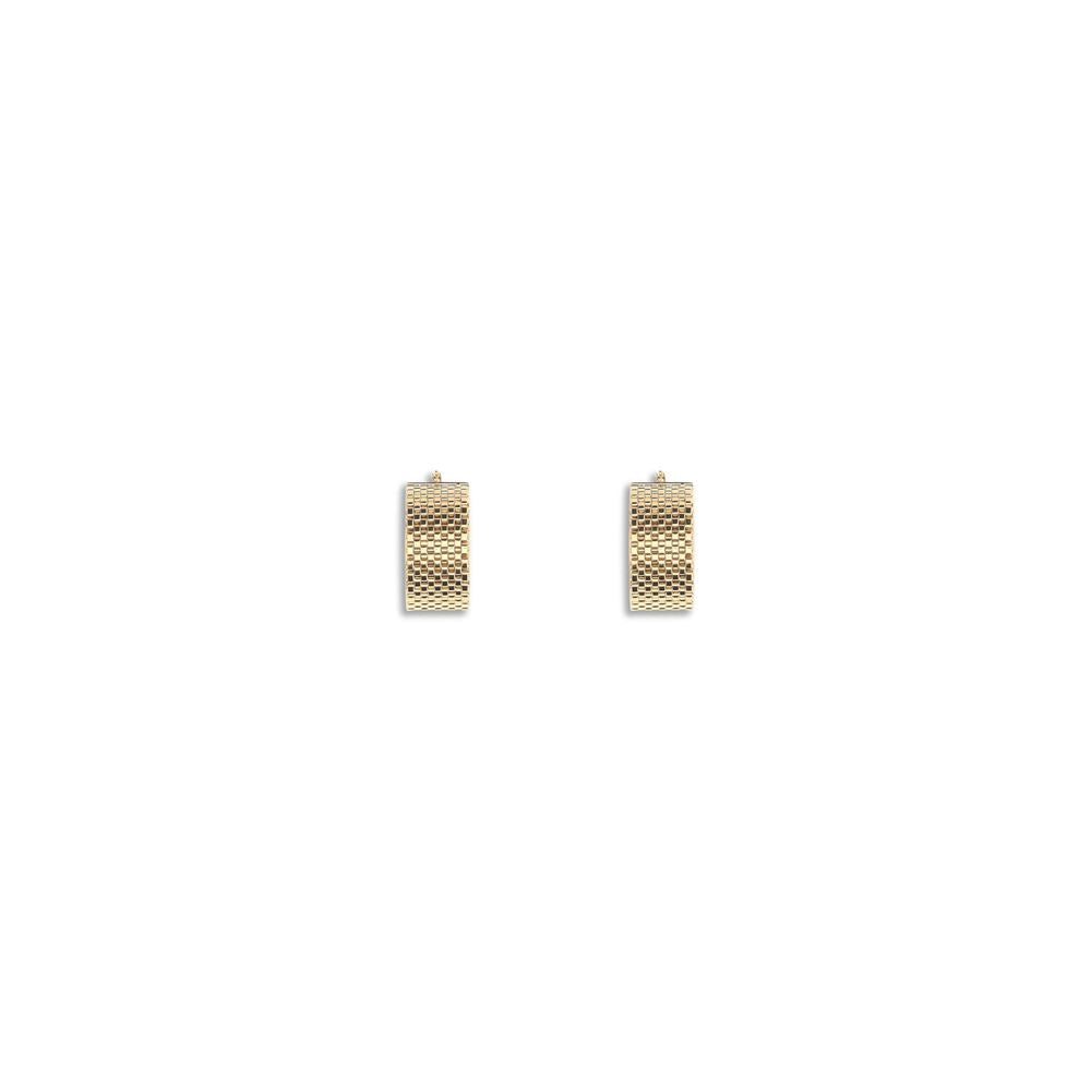 Jil Sander Gold Brass Earrings