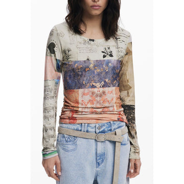 Desigual Beige Viscose Women Top