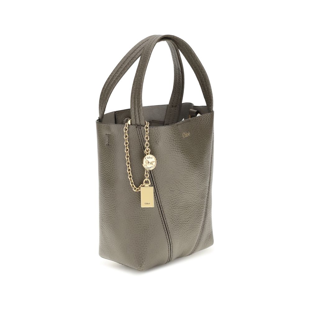 Chloé Gray Calf Leather Bos Taurus Shoulder Bag