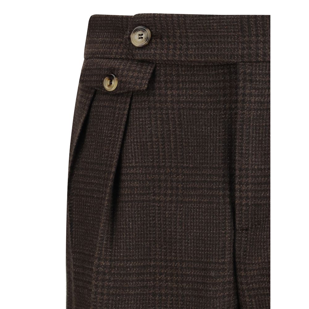 Brunello Cucinelli Brown Wool Two-Piece Suit