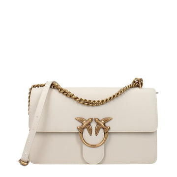 PINKO Beige Leather Crossbody Bag