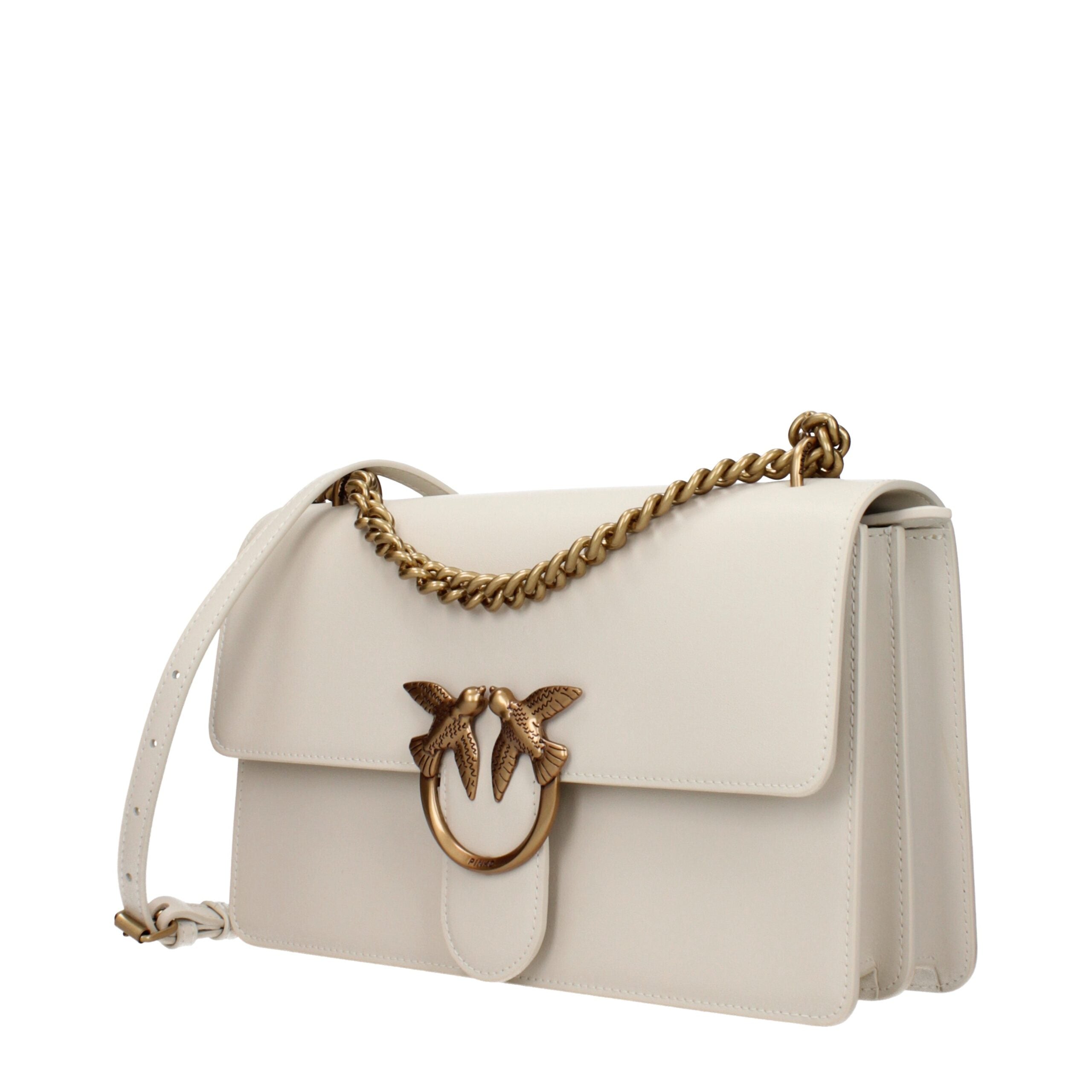 PINKO Beige Leather Crossbody Bag