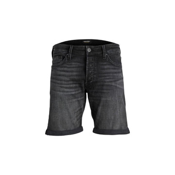 Jack Jones Black Cotton Bermuda Shorts