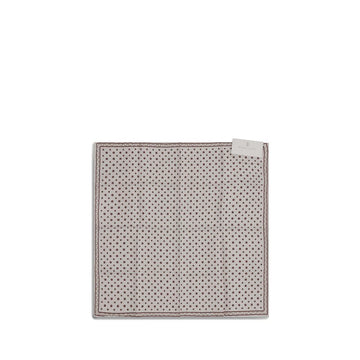 Brunello Cucinelli Gray Silk Pocket Square