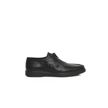 Cerruti 1881 Black Cowhide Men Derby Shoe