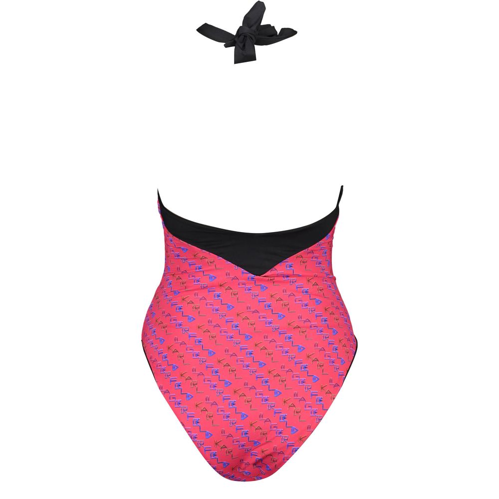 Karl Lagerfeld Red Elastane Swimwear