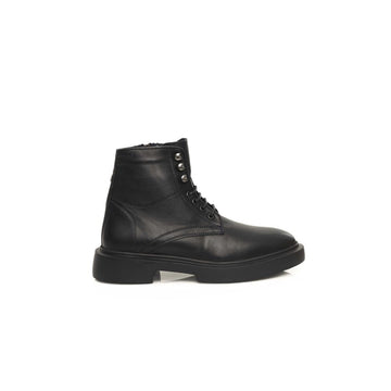 Cerruti 1881 Black Calfskin Men Boot