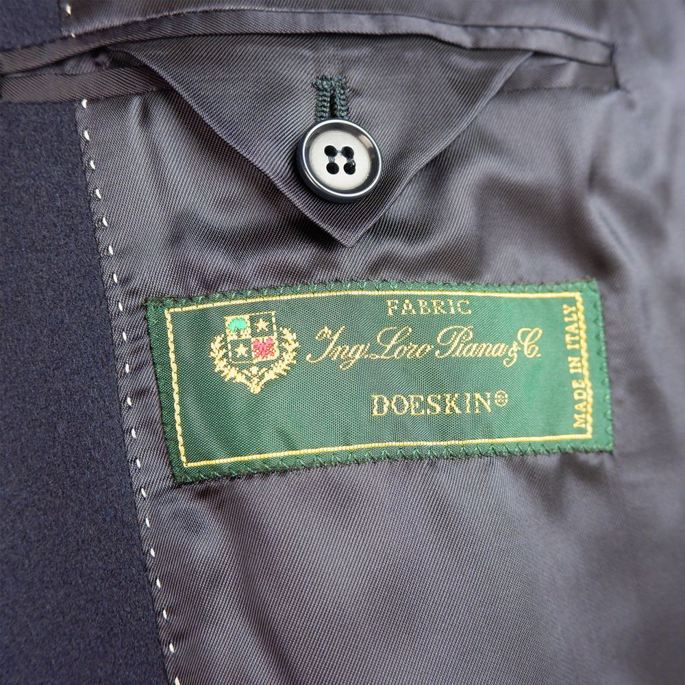 Made in Italy Blue Wool Men's Blazer