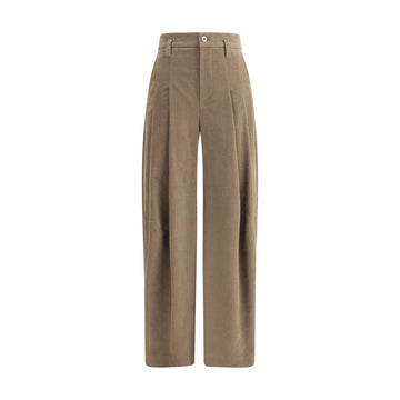 Brunello Cucinelli Brown Cotton Casual Pants