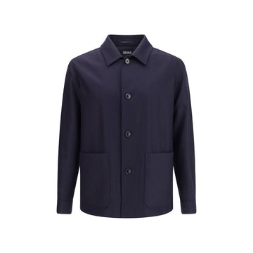 ZEGNA Blue Wool Clothing