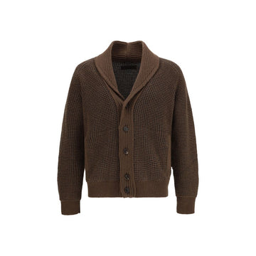 ZEGNA Brown Cashmere Cardigan