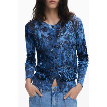 Desigual Blue Viscose Women Sweater