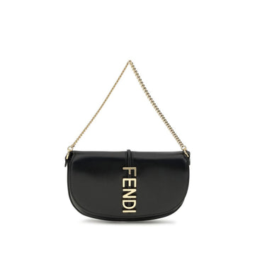 Fendi Black Calf Leather Bos Taurus Wallet