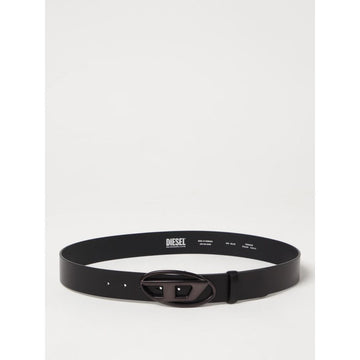 Diesel Black Leather Regular Belt