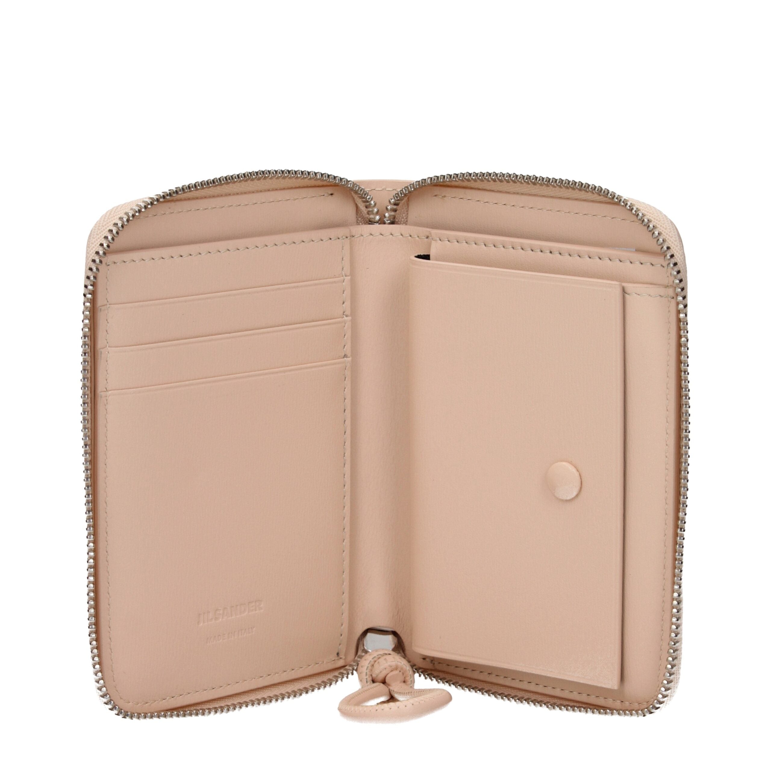 Jil Sander Pink Leather Wallet