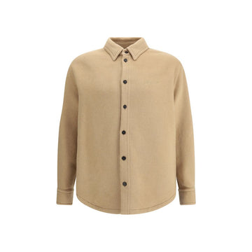 Off-White Beige Cashmere Dress Shirt
