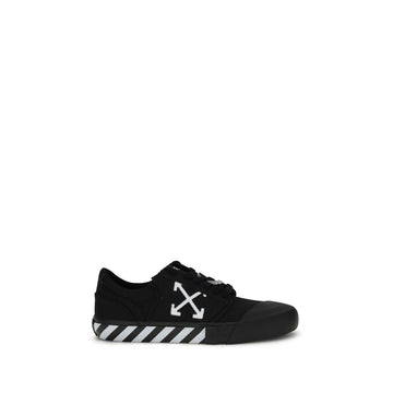 Off-White Black Calf Leather Bos Taurus Low Top Sneakers