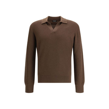ZEGNA Brown Cashmere Shirt