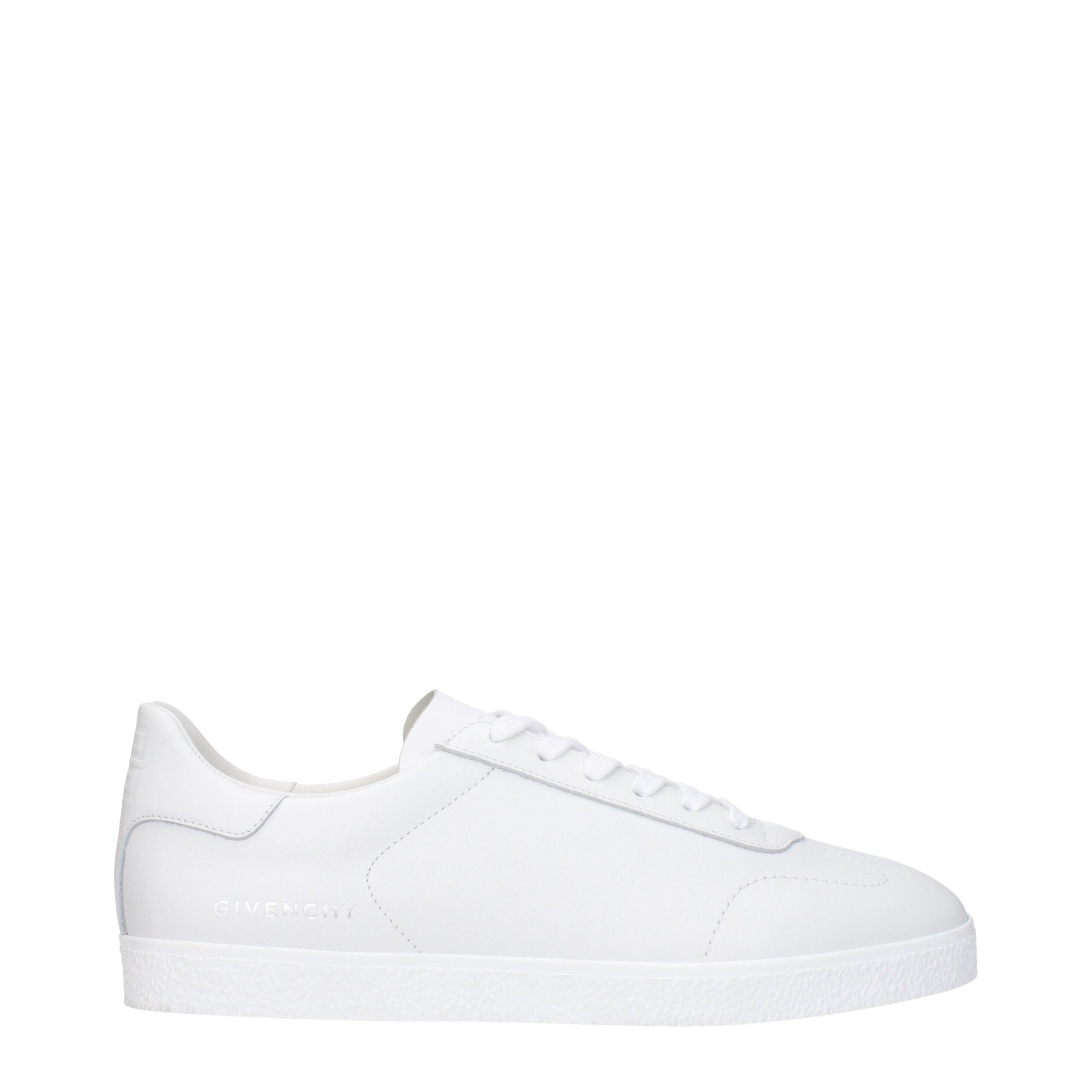 Givenchy White Leather Low Top Sneakers