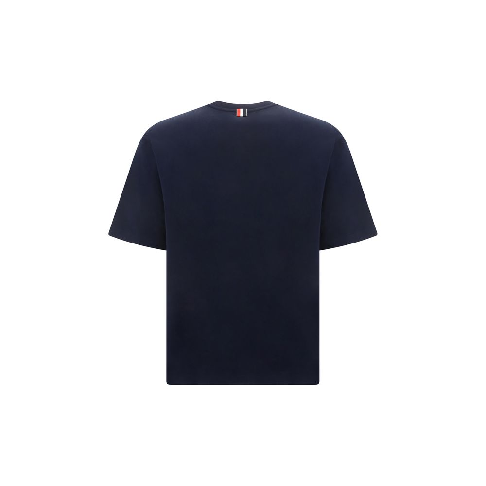 Thom Browne Blue Cotton T-Shirt