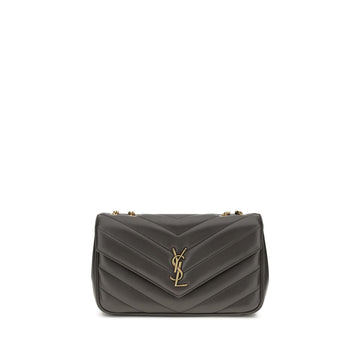 Saint Laurent Gray Calf Leather Bos Taurus Shoulder Bag