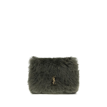 Saint Laurent Green Lamb Ovis Aries Aries Shoulder Bag