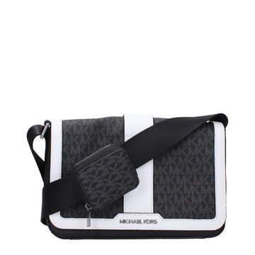 Michael Kors Black Fabric Crossbody Bag