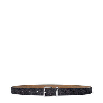Michael Kors Gray Fabric Regular Belt