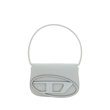 Diesel White Calf Leather Bos Taurus Shoulder Bag