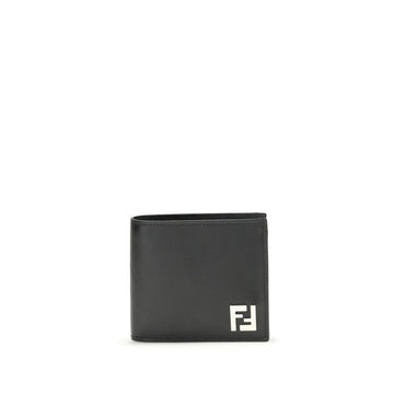 Fendi Black Calf Leather Bos Taurus Wallet