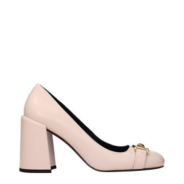 Versace Pink Leather Pumps
