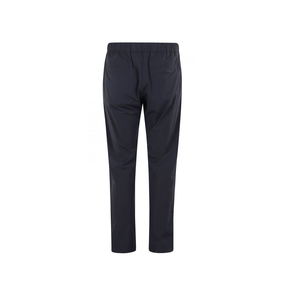 Herno Blue Wool Casual Pants
