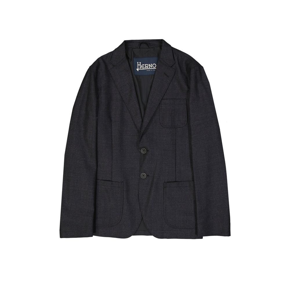 Herno Gray Wool Blazer