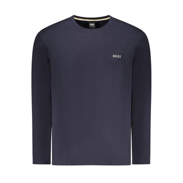 Hugo Boss Blue Cotton Men Sweater